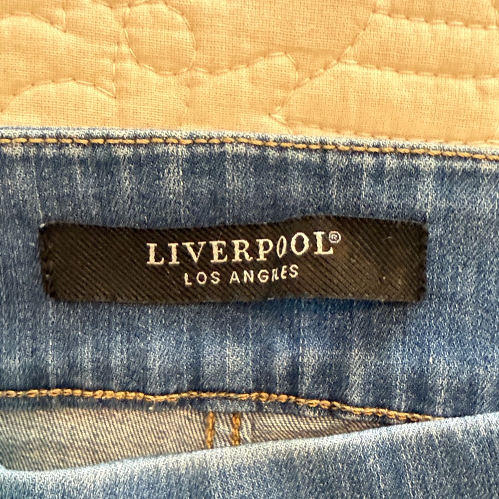 Liverpool Women’s High Rise Ankle Blue Denim Pull-On Skinny Jeans 10/30 - Picture 2 of 9